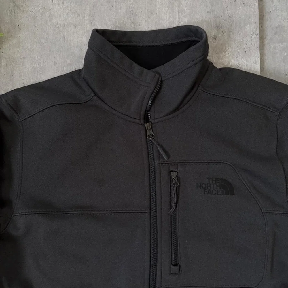 The North Face black fleece jacket size M